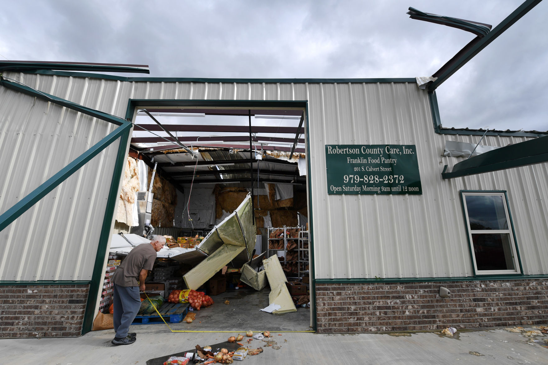 Tornado damage in Franklin